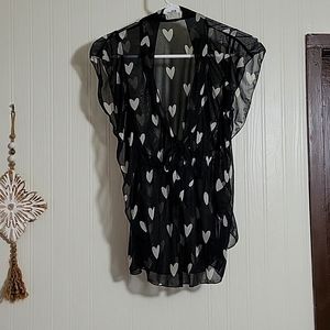 Lashes heart blouse